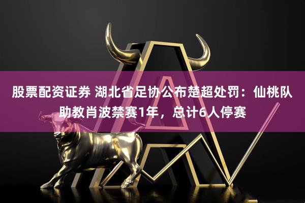 股票配资证券 湖北省足协公布楚超处罚：仙桃队助教肖波禁赛1年，总计6人停赛